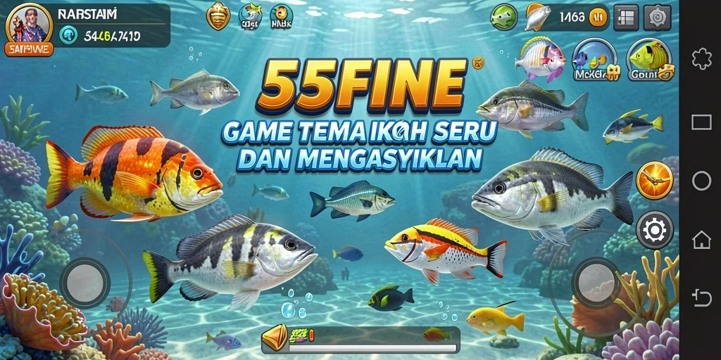 Tampilan screenshot dari gameplay Tembak Ikan yang seru.