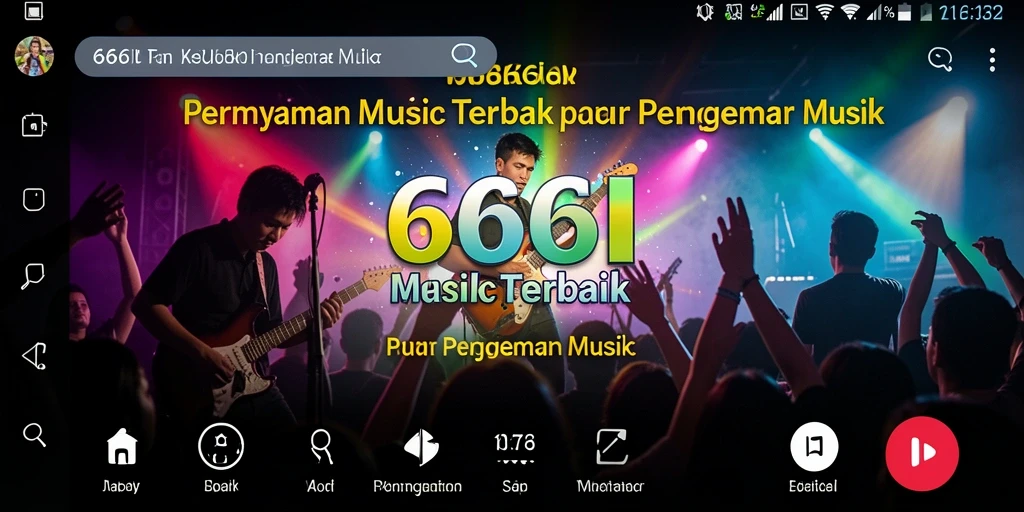 Tampilan gameplay yang menarik dalam 666I, penuh ritme dan melodi.