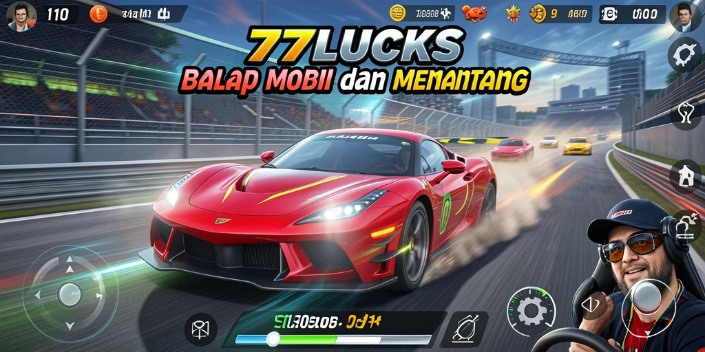 Gameplay balap mobil yang mendebarkan dan penuh tantangan.