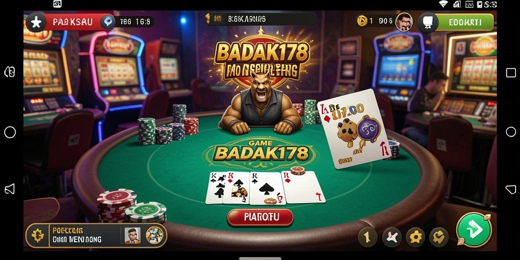 Gameplay seru poker dengan antarmuka menarik di BADAK178.