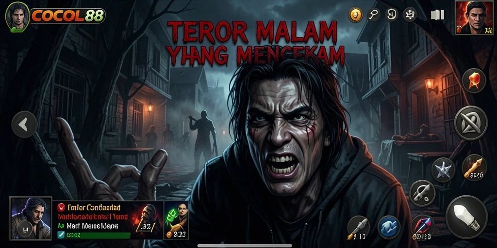 Tampilan gameplay COCOL88 dengan suasana Horror yang mencekam.