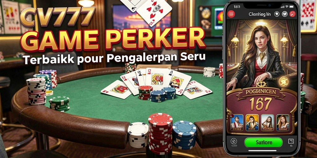Tampilan gameplay seru di CV777 dengan aksi Poker yang mendebarkan.