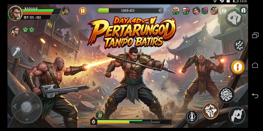 Tampilan pertarungan epik dalam gameplay DAYA4D.