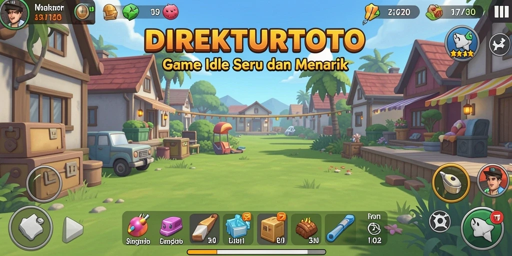 Gameplay menarik DIREKTURTOTO dengan elemen pengelolaan yang seru.