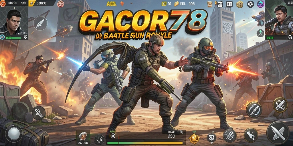 Gameplay seru GACOR78 dalam pertarungan Battle Royale.