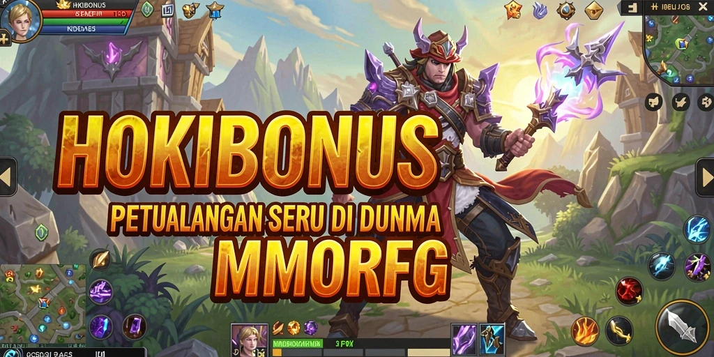 Screenshot gameplay HOKIBONUS menampilkan aksi seru dalam dunia MMORPG.