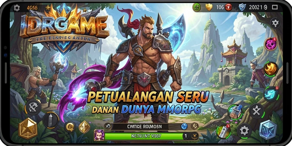Screenshot gameplay utama IDRGAME dengan aksi pertarungan seru.