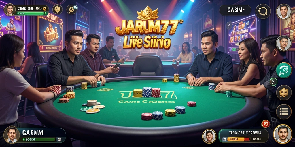 Gameplay Live Casino yang mendebarkan di JARUM77.
