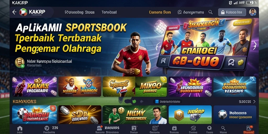 Screenshot utama KAKRP menampilkan antarmuka pengguna yang menarik dan fitur taruhan.
