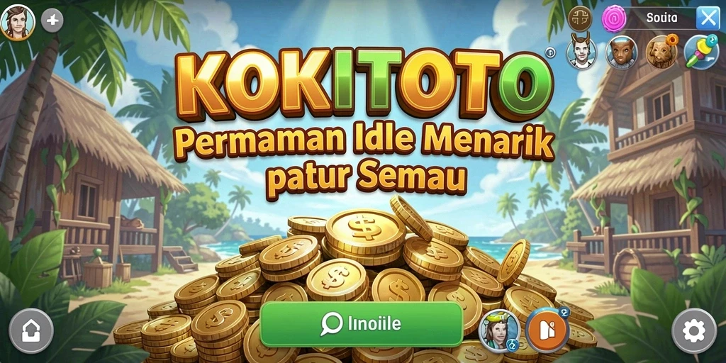 Tampilan gameplay KOKITOTO yang menarik dan penuh warna.