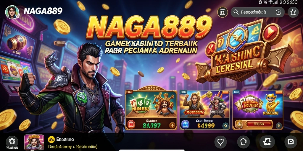 Tampilan gameplay NAGA889 yang menampilkan momen mendebarkan di kasino.