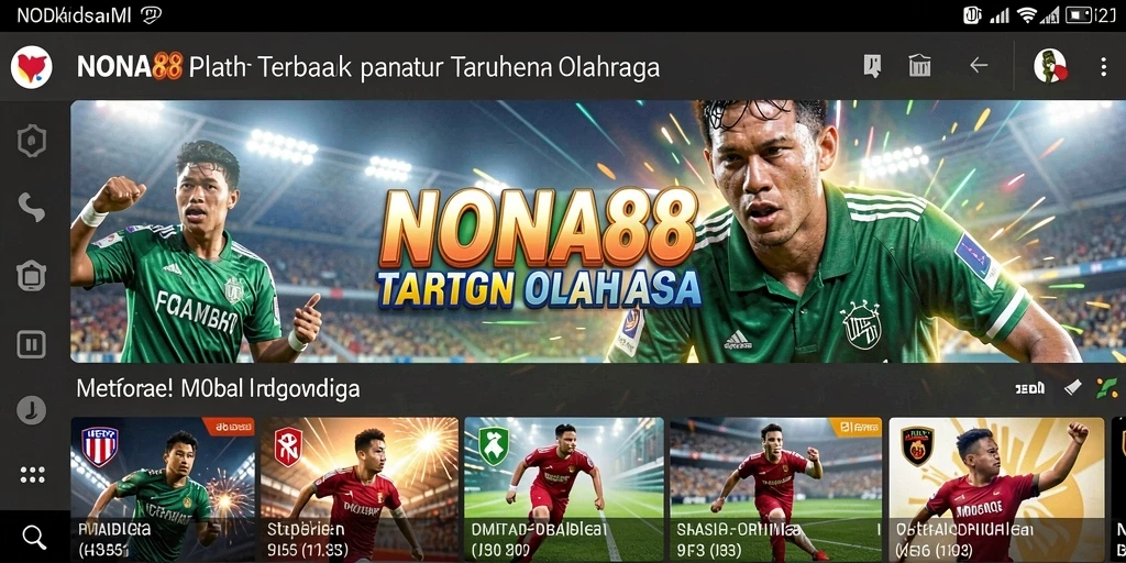 Tangkapan layar dari gameplay NONA88 yang menampilkan taruhan olahraga langsung.
