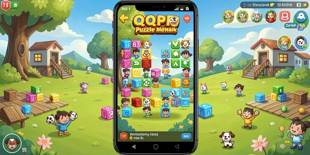 Gameplay QQRP dengan berbagai teka-teki menantang dan seru.
