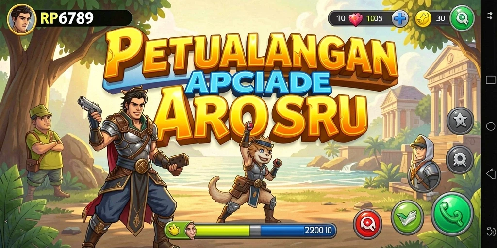 Screenshot gameplay RP6789 menunjukkan aksi menarik di dalam game Arcade.