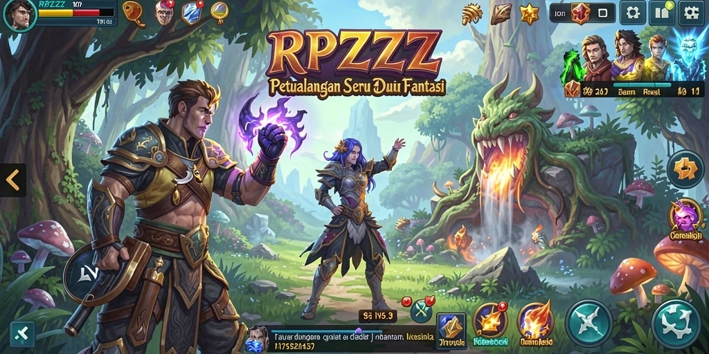 Gameplay seru dalam dunia petualangan RPZZZ.