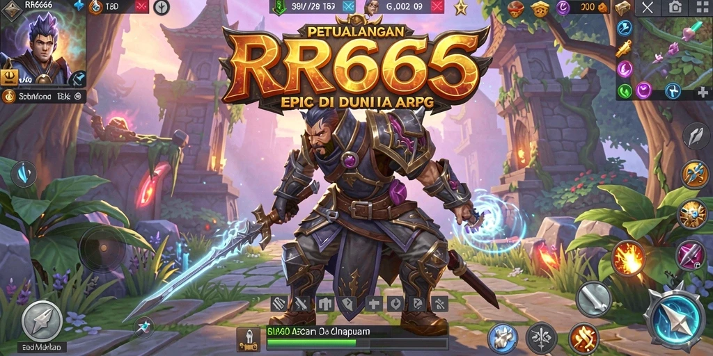 Screenshot RR666 menampilkan pertarungan epik dengan visual menawan.