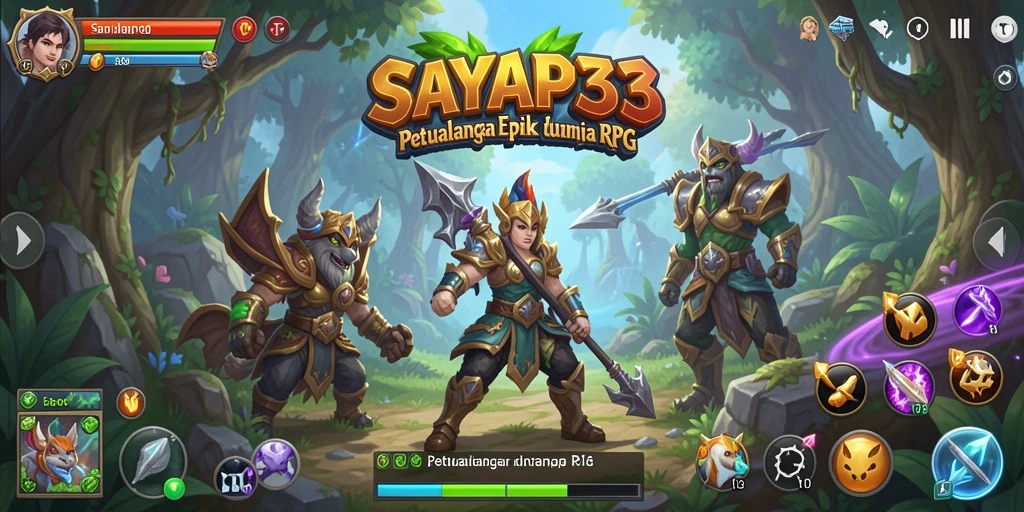 Tampilan gameplay SAYAP33 dengan aksi RPG yang seru.