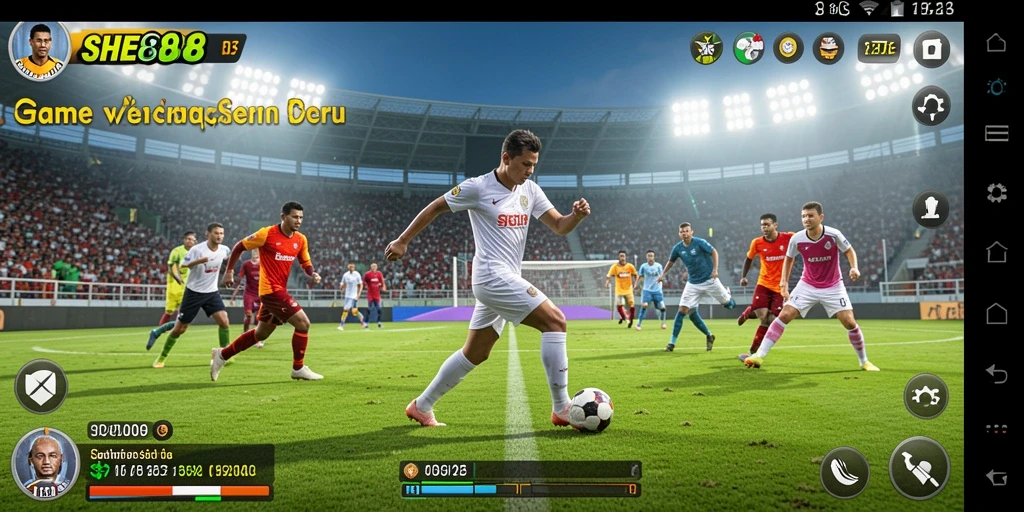 Tampilan gameplay seru dan menantang di SHE888.
