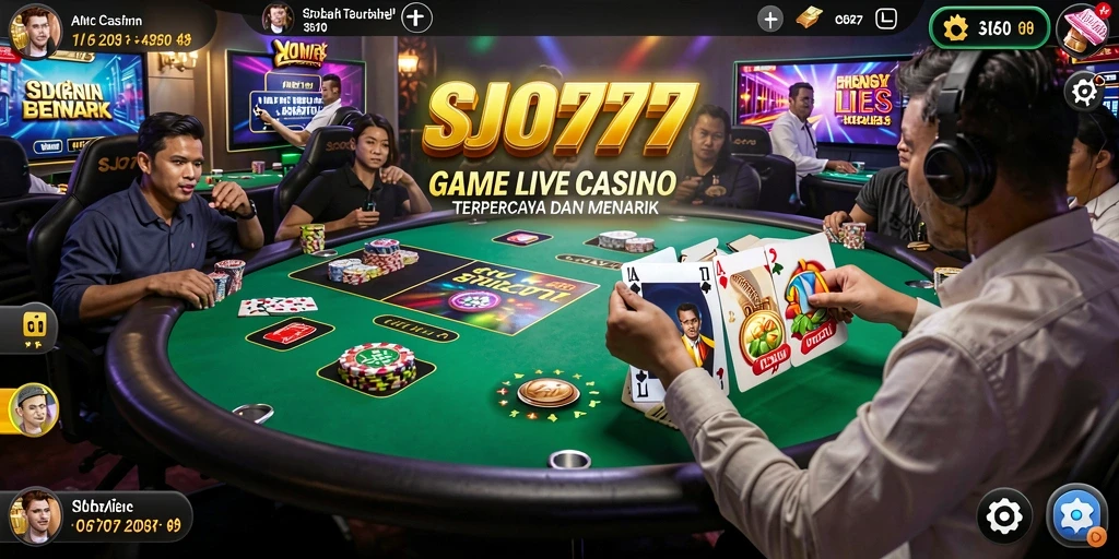 Gameplay menarik dan interaksi langsung dengan dealer di SJO777.