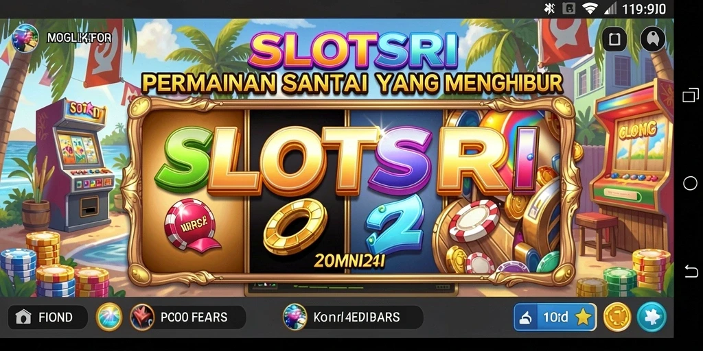 Tampilan gameplay menarik dalam SLOTSRI dengan mesin slot yang beragam.