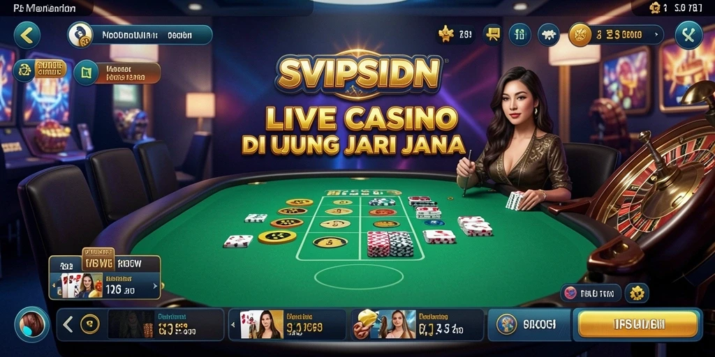 Gameplay Live Casino SVIPSIDN yang mengasyikkan dan interaktif.