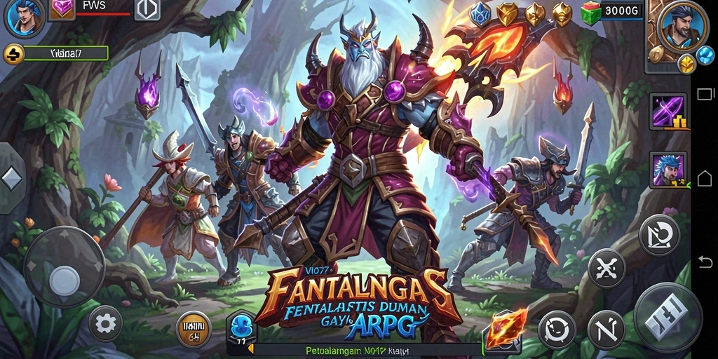 Tampilan dinamis gameplay ARPG di VIO77 yang mengasyikkan.