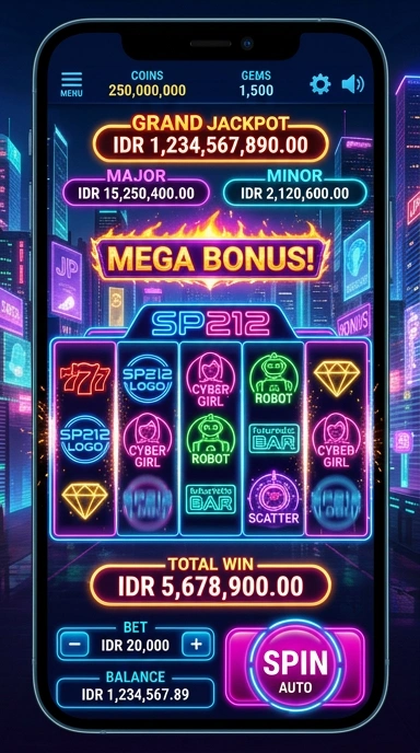 Tampilan antarmuka pengguna sp212 yang menarik.
